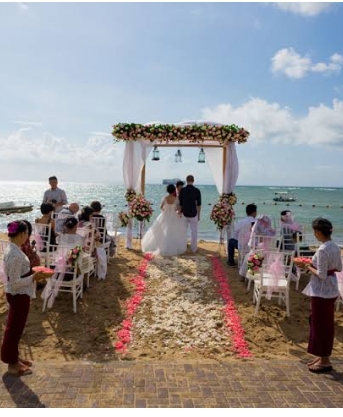 Melasti Beach Wedding Party